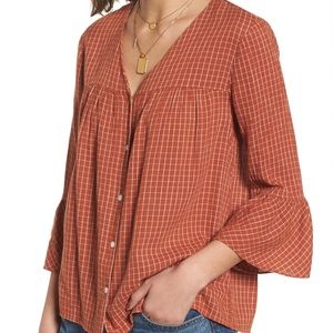 Madewell Veranda Bell Sleeve top